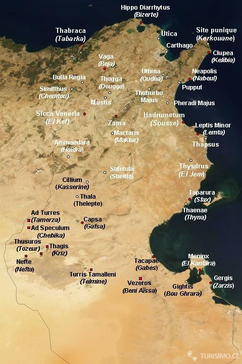 Mapa Tuniska, autor: Ursus
